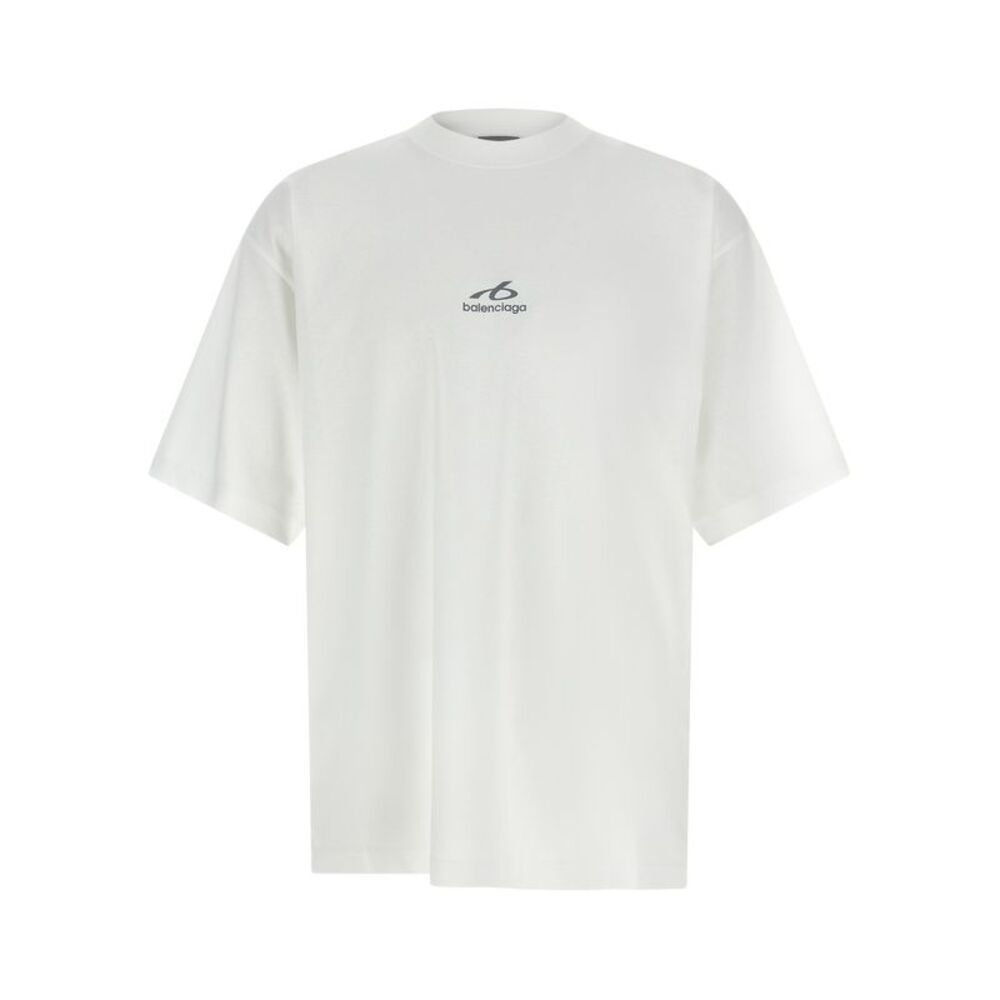 Balenciaga White Cotton Men's T-Shirt